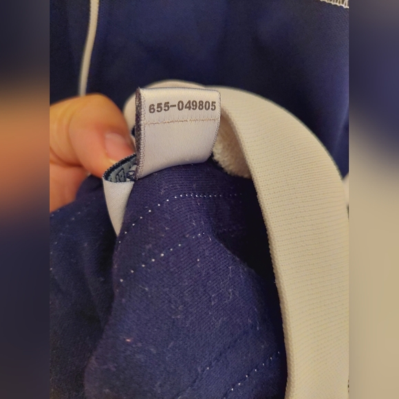 Rocawear Men's XL Dark Navy Blue and White Zip-Up Sweatsuit Jacket - Picture 9 of 15